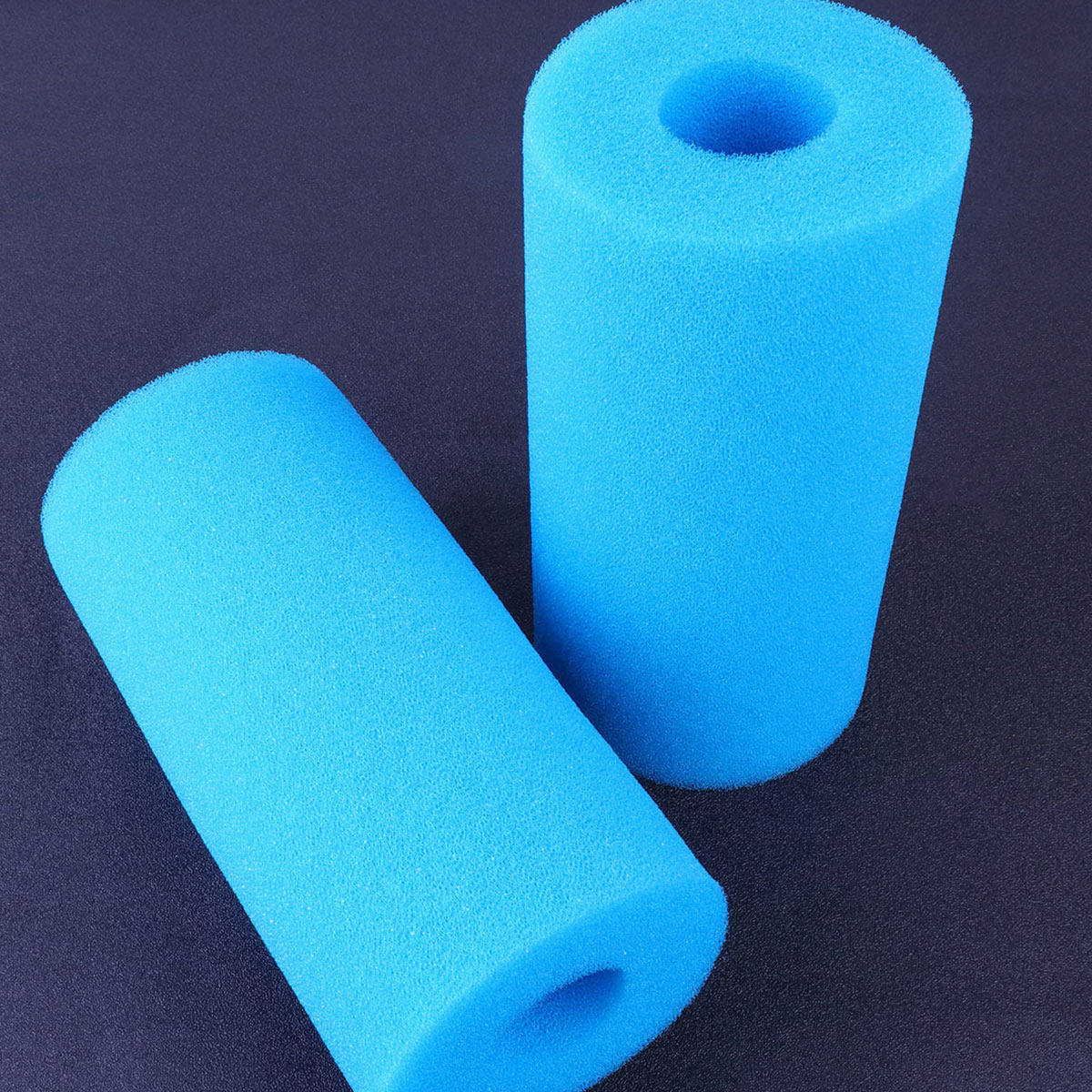Fish Tank Filter - 4 ชิ้น ฟองน้ำกรองทรงกระบอกคุณภาพสูงสำหรับตู้ปลา ฟองน้ำกรองชั้นต้น ช่วยให้น้ำไหลได้อย่างมีประสิทธิภาพ ลดการอุดตัน