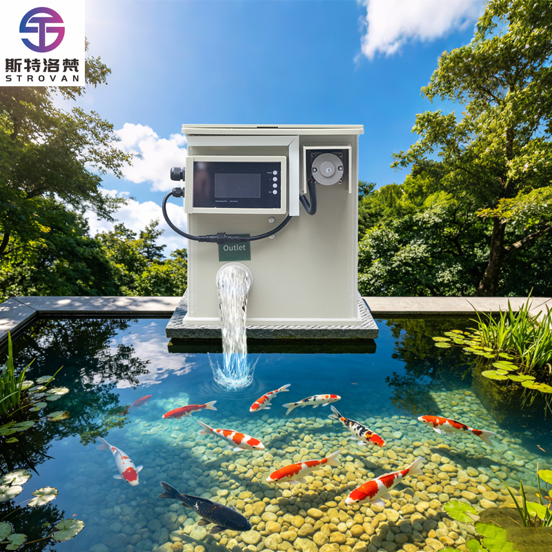 Fish Aquarium Home - เครื่องกรองแบบดรัมหมุน 5 ลูกบาศก์เมตร/ชั่วโมง สำหรับใช้ในบ้าน ตู้ปลา บ่อปลาคาร์ฟ