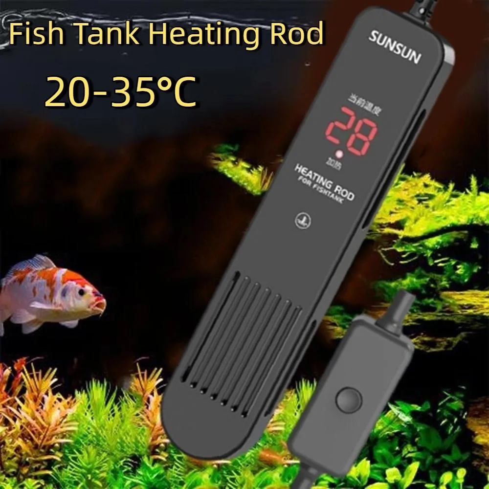 Fish Tank Heater - หน้าจอ LCD 20-35 ° แท่งทำความร้อนสำหรับตู้ปลาแบบดิจิตอล C