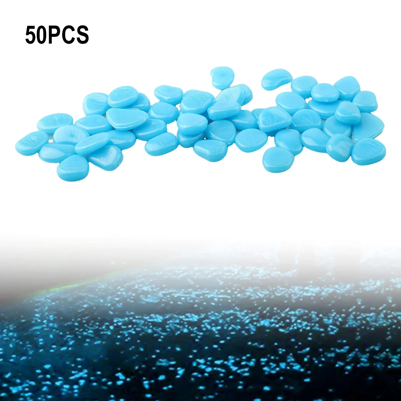 50 ชิ้น/เซ็ต GLOW In The Dark  - Fish Aquarium Home บทวิจารณ์และราคา