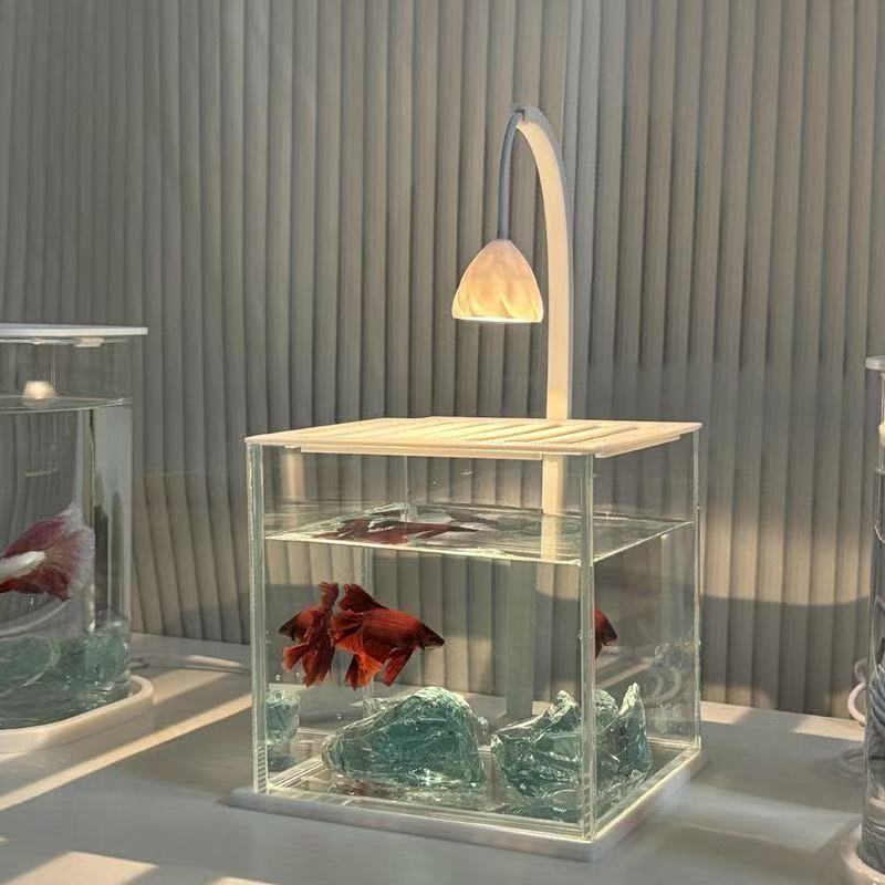 ตู้ปลาอะคริลิก ลายภูมิทัศน์ผลึ - Aquarium Fish Betta บทวิจารณ์และราคา