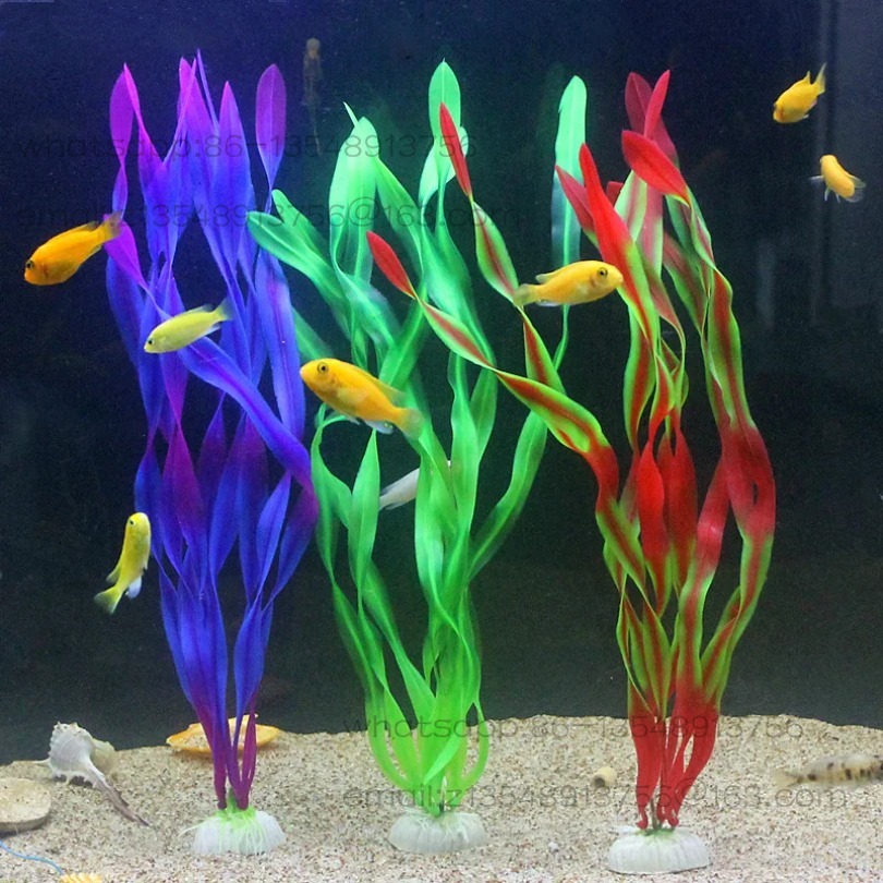 5/10 ชิ้นพลาสติกพืชในตู้ปลาตกแ - Aquarium Plants บทวิจารณ์และราคา