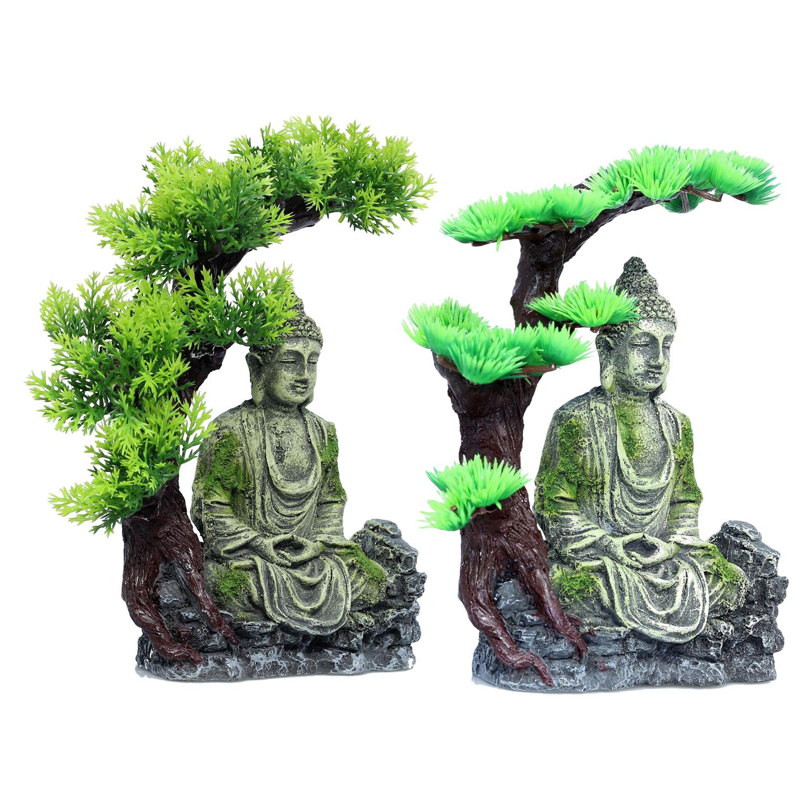 รูปปั้นพระพุทธรูป ของตกแต่งตู้ - Aquarium Fish Tank บทวิจารณ์และราคา