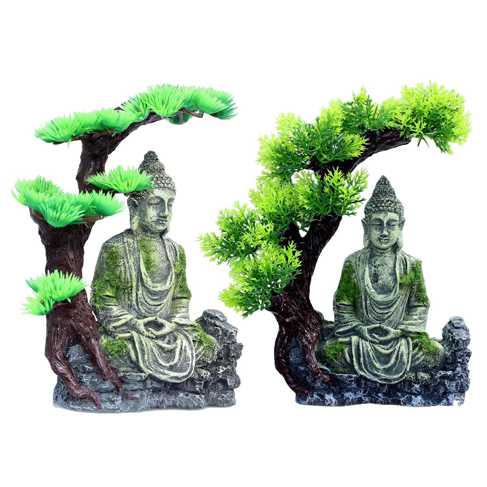 รูปปั้นพระพุทธรูป ของตกแต่งตู้ - Aquarium Fish Tank บทวิจารณ์และราคา