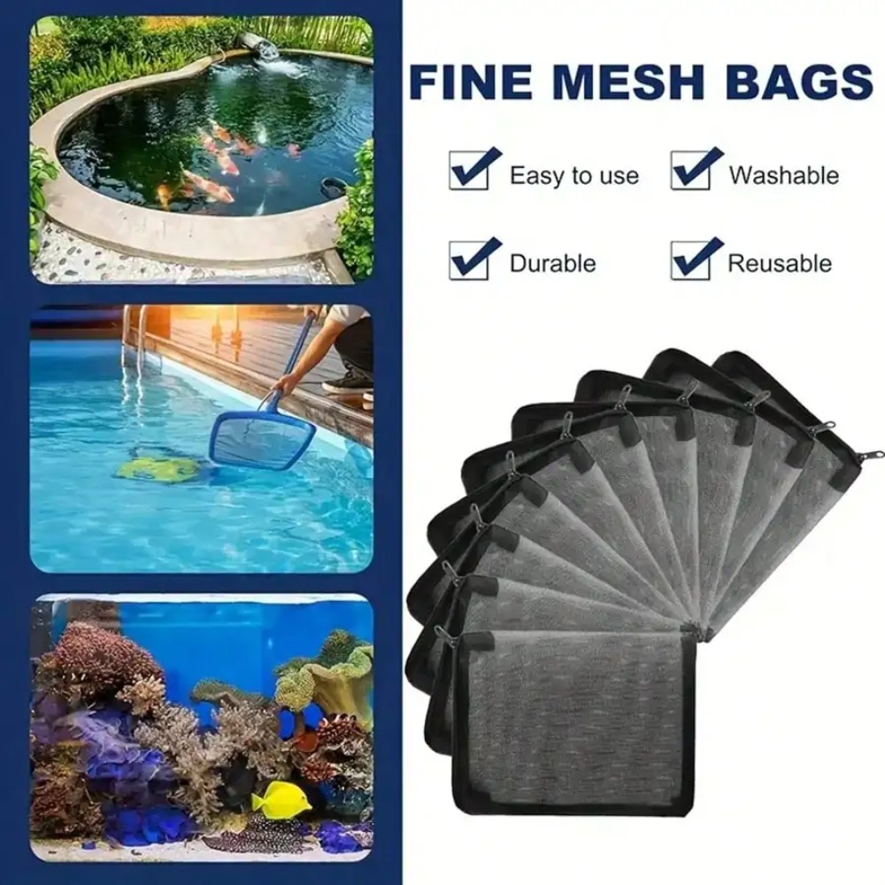 ถุงกรองตาข่ายสีดำ 10 ชิ้น ทนทา - Aquarium Fish Keeping บทวิจารณ์และราคา