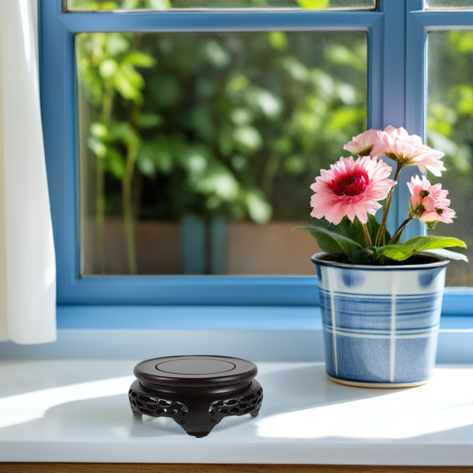 แท่นวางแจกันไม้ทรงกลม ฐานวางแจ - Aquarium Plants บทวิจารณ์และราคา